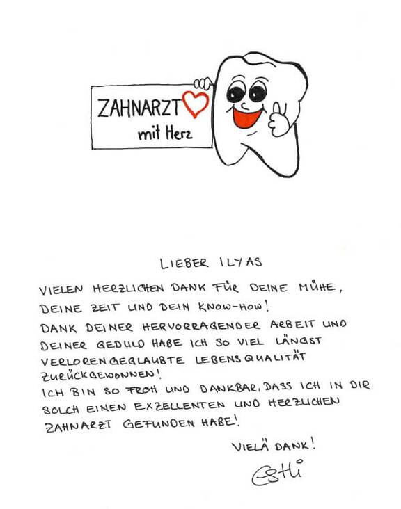 Bewertungen unserer Patienten - Zahnarzt finest smile Zürich